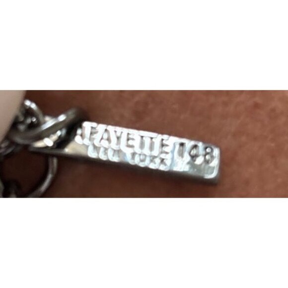 Lafayette Italy Chunky Multilayer Chain Necklace Metallic Silver & Brown Tones - Picture 15 of 15